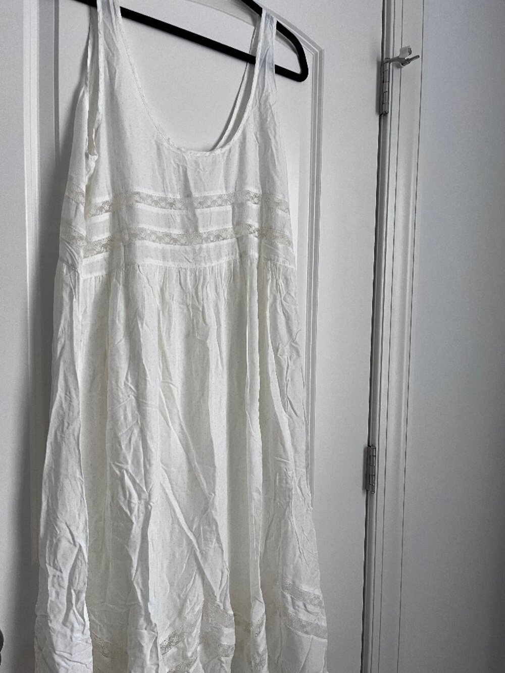 Free People Voile and Lace Midi Slip Dress - Size Large - Picture 7 of 12